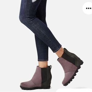 Purple Sorel Joan of Arctic Wedge Boots